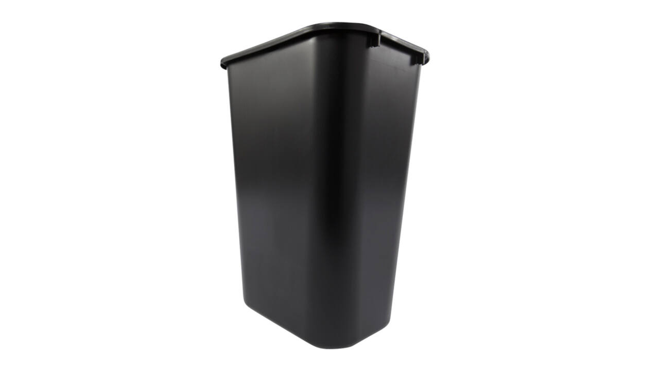 Afvalbak Rubbermaid groot 39 liter zwart