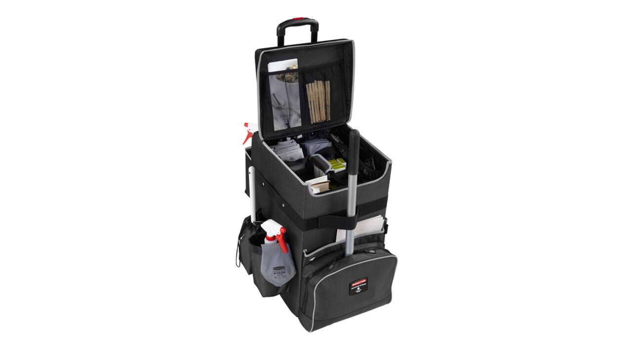 Trolley Rubbermaid Executive Quick Cart groot grijs