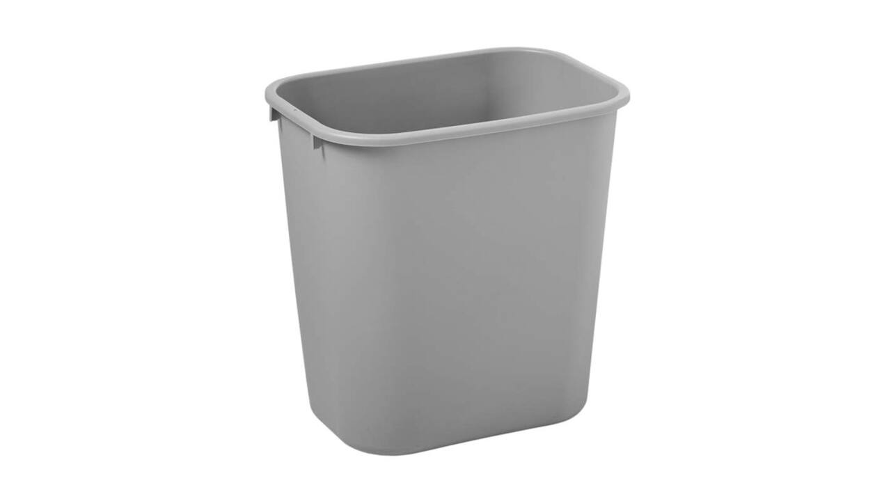 Afvalbak Rubbermaid medium 26 liter grijs