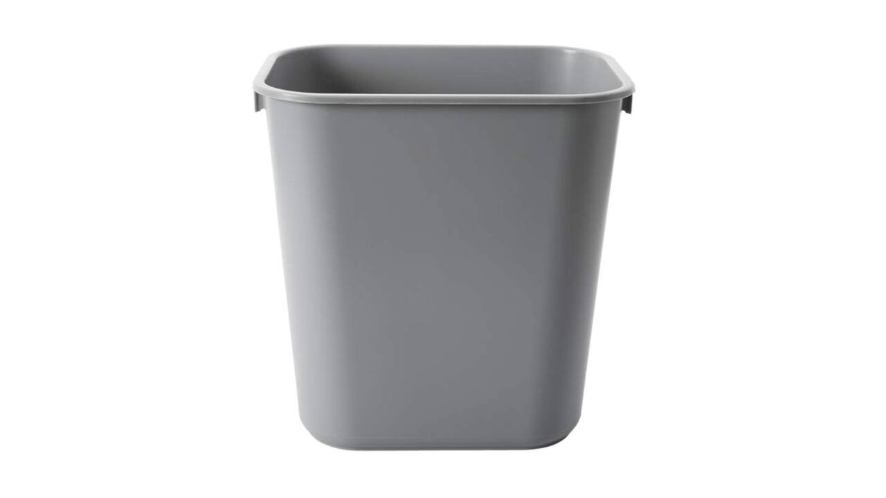 Afvalbak Rubbermaid klein 12 liter grijs
