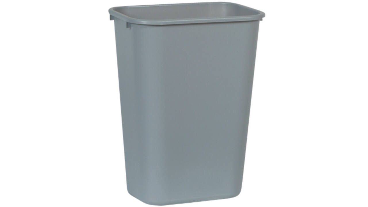 Afvalbak Rubbermaid groot 39 liter grijs