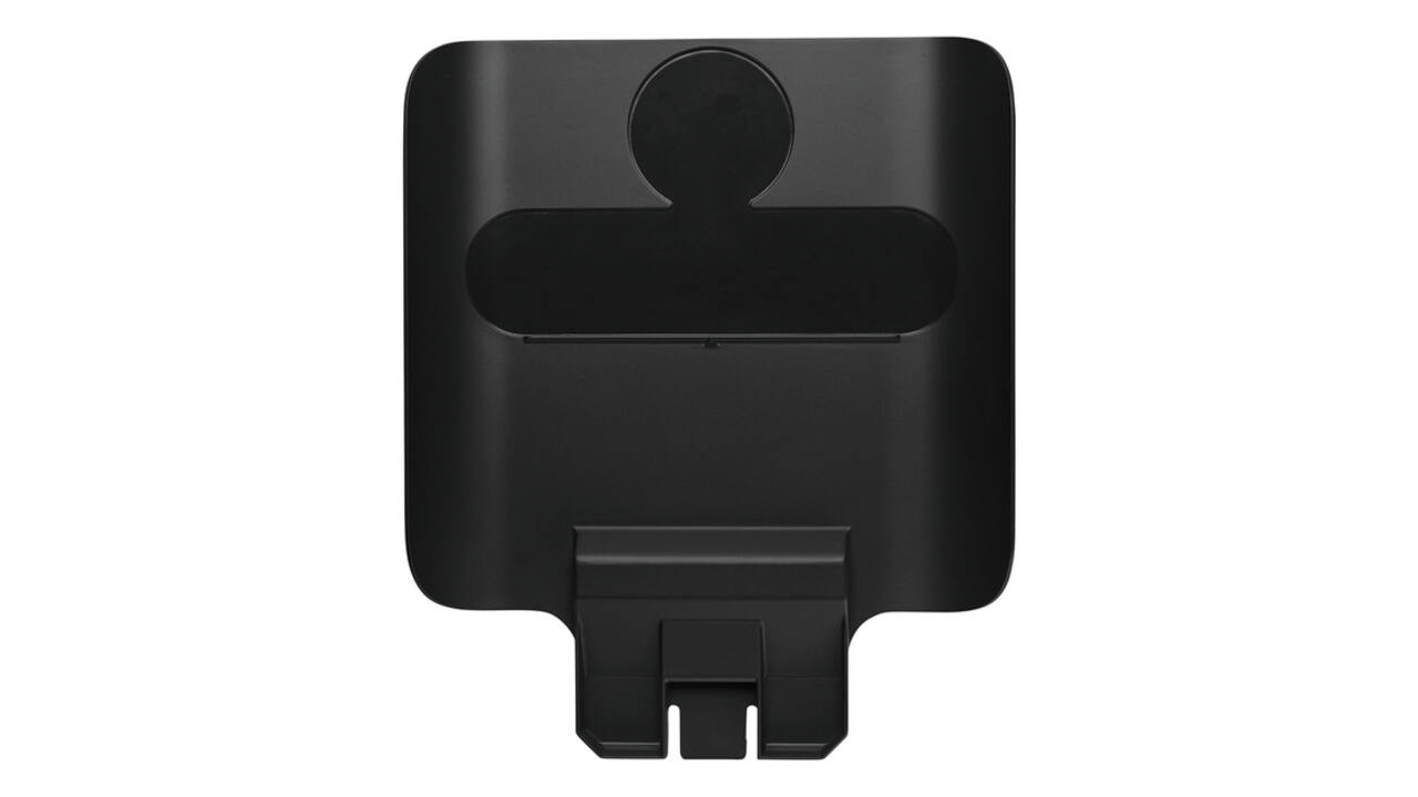 Paneel Rubbermaid Slim Jim Recyclestation voor label zwart