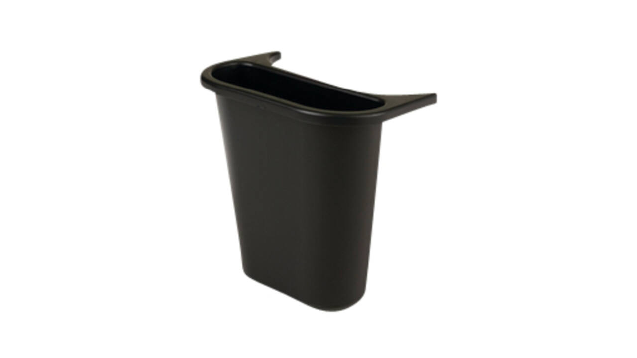 Zijbak Rubbermaid uitbreiding van grote afvalbak 5liter zwart