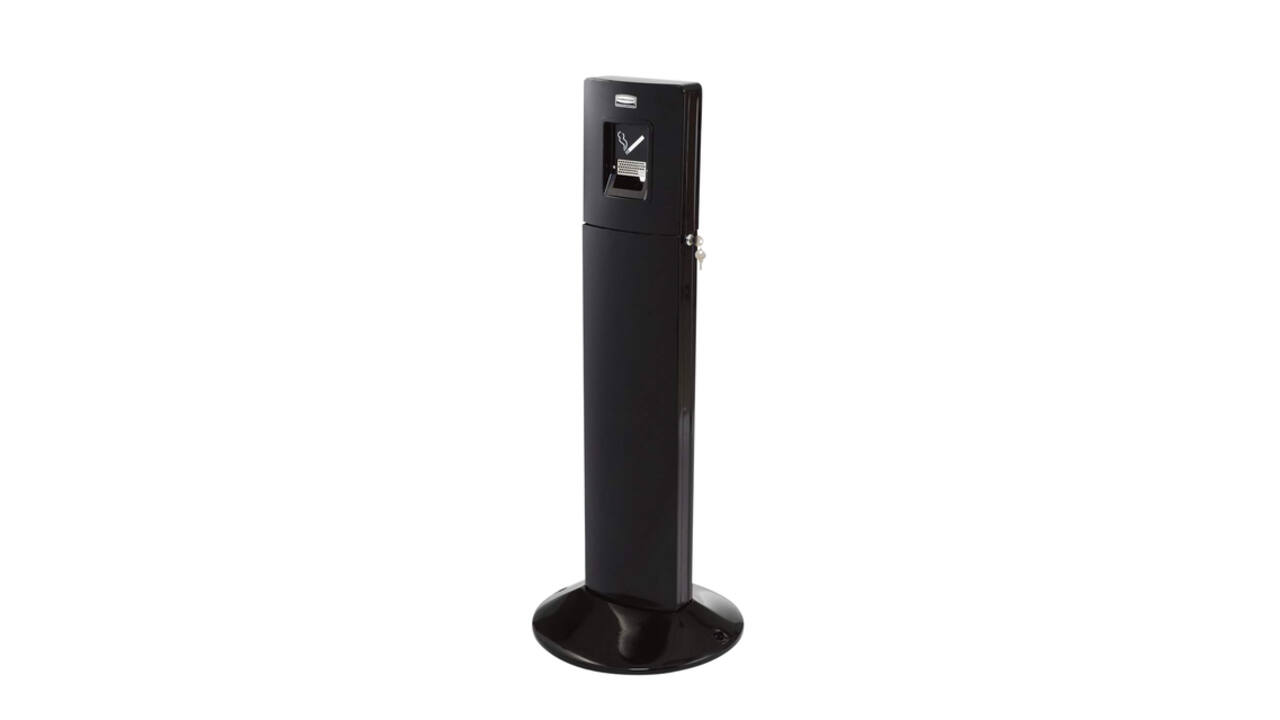 Asbak Rubbermaid Smokers' Station Metropolitan vrijstaand zwart