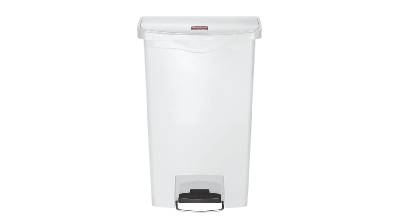 Pedaalemmer Rubbermaid Slim Jim Step-On 50liter wit