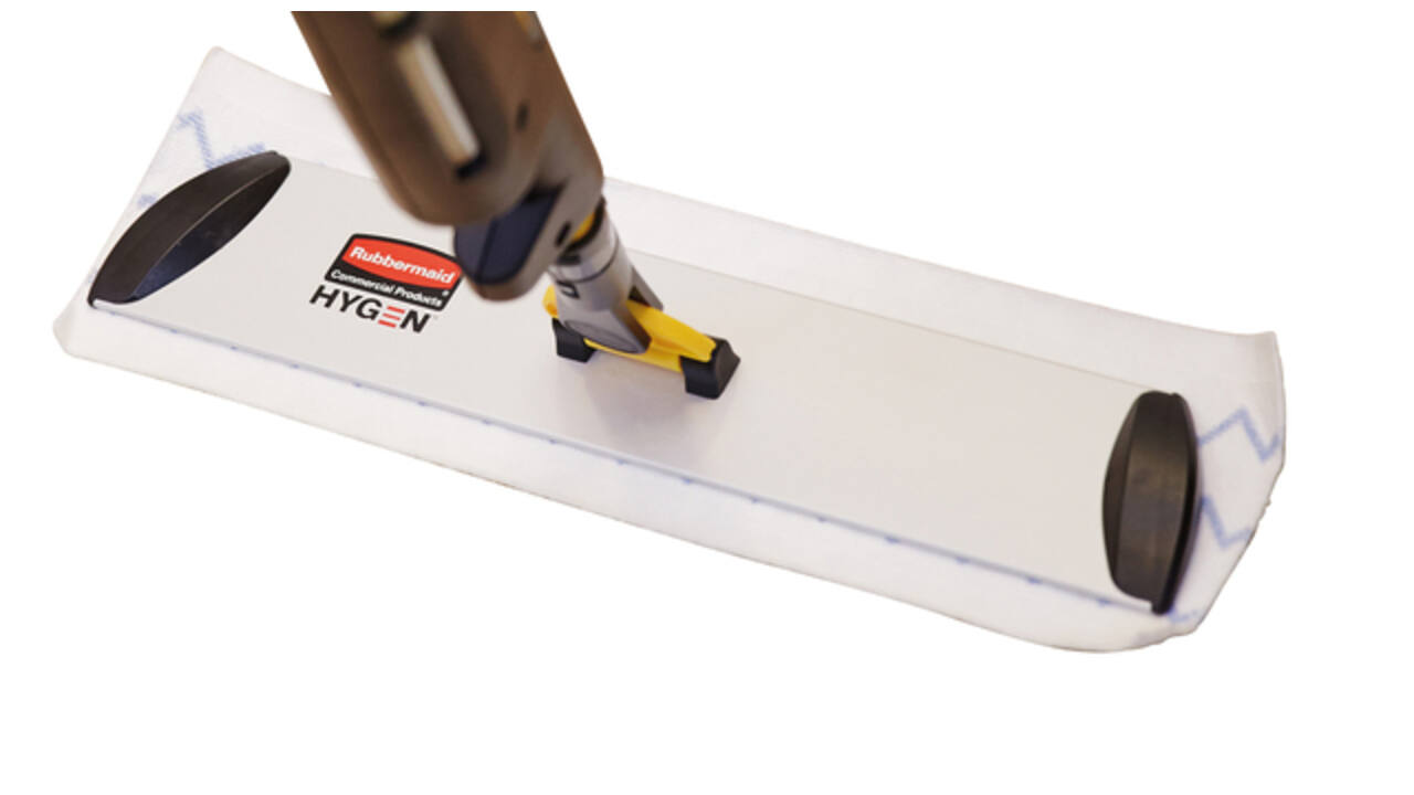 Vlakmop Rubbermaid Hygen microvezel 150st wit