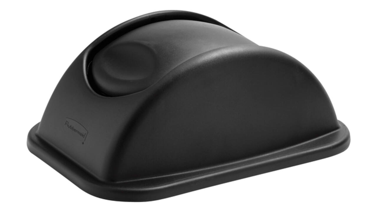 Deksel Rubbermaid medium 26liter zwart