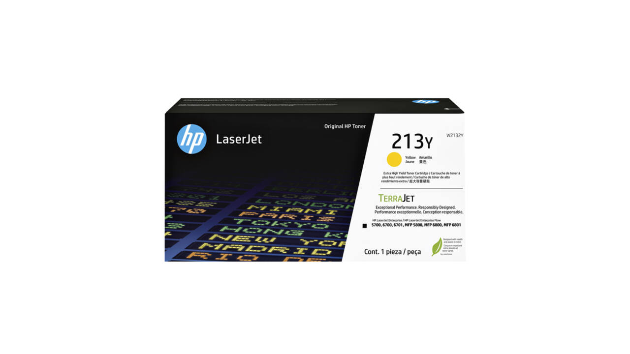 Tonercartridge HP W2132Y 213Y  geel
