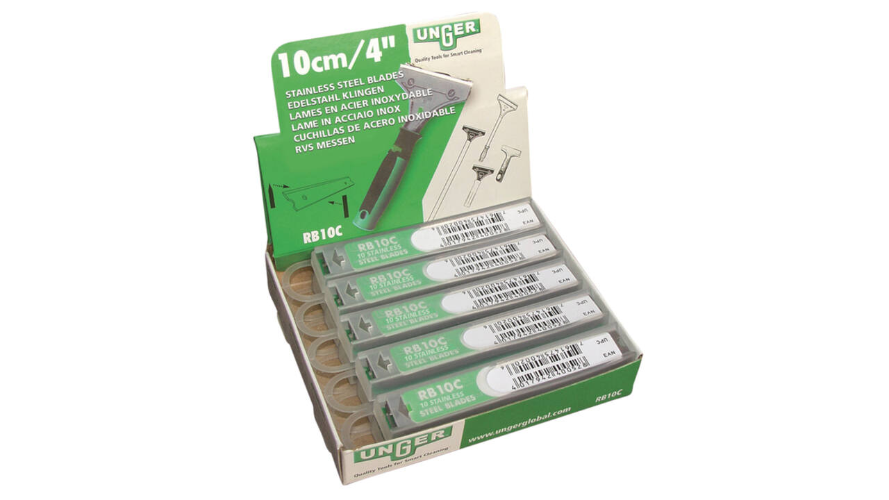 Reservemes Unger voor schraper 10cm 10 stuks