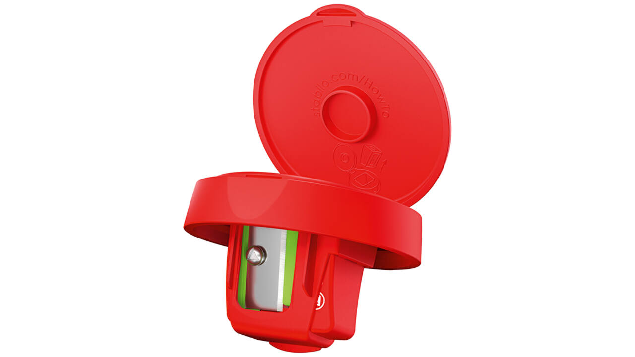 Puntenslijper STABILO 4849 woody 3 in 1 rood