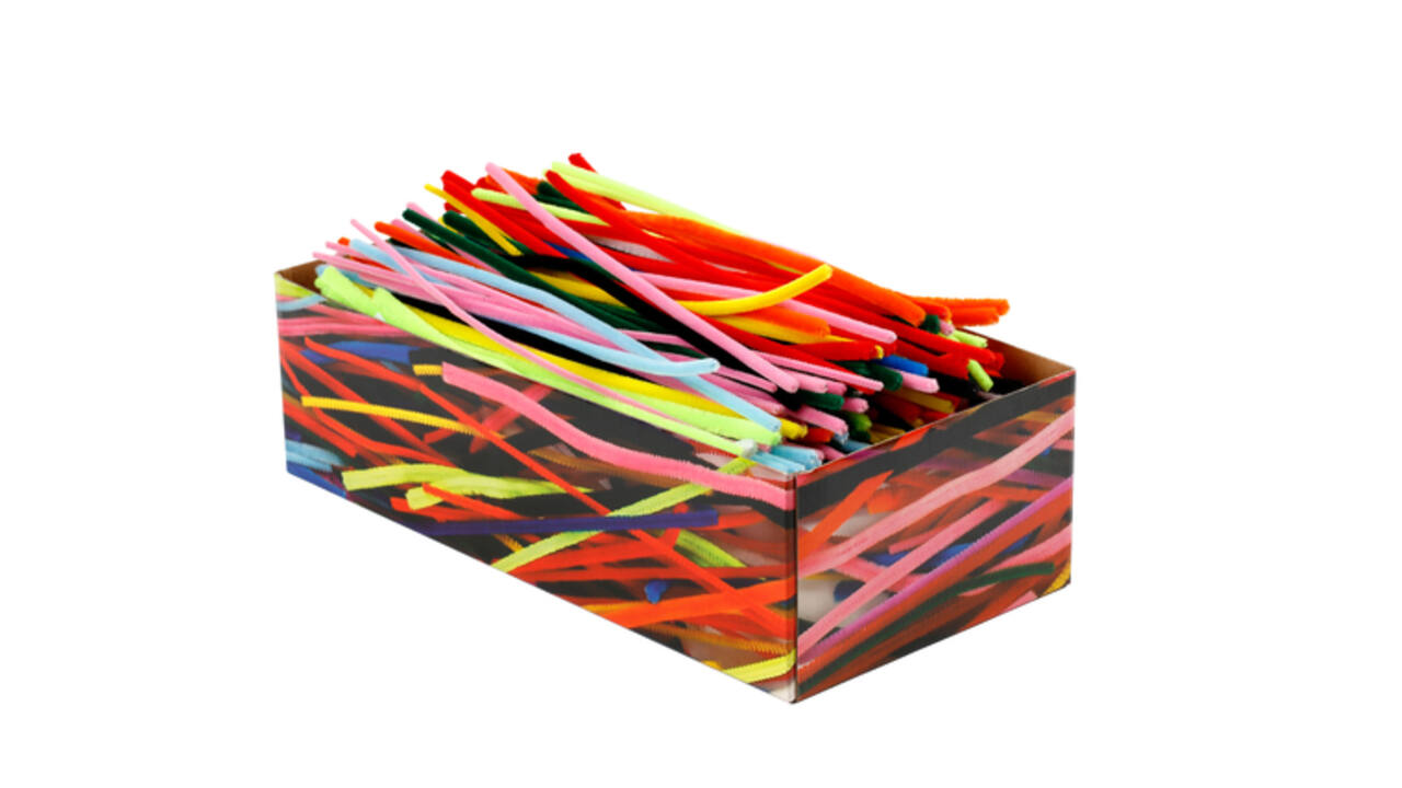Chenilledraad Creativ Company 30cm dikte 4, 6, 9mm 700 stuks assorti