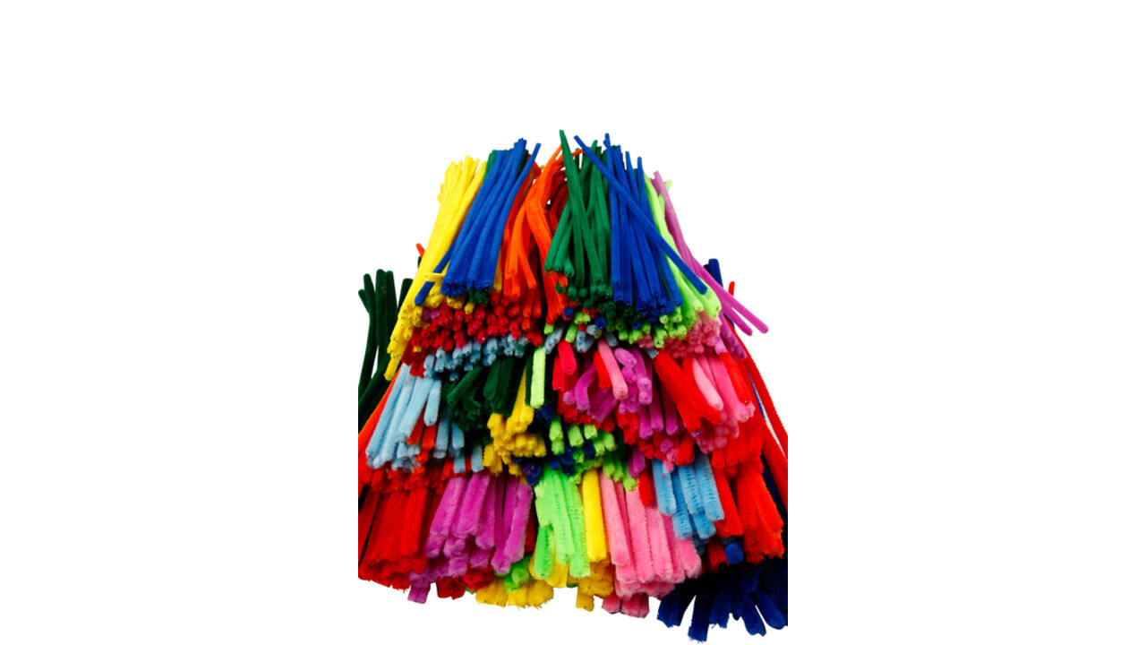 Chenilledraad Creativ Company 30cm dikte 4, 6, 9mm 700 stuks assorti