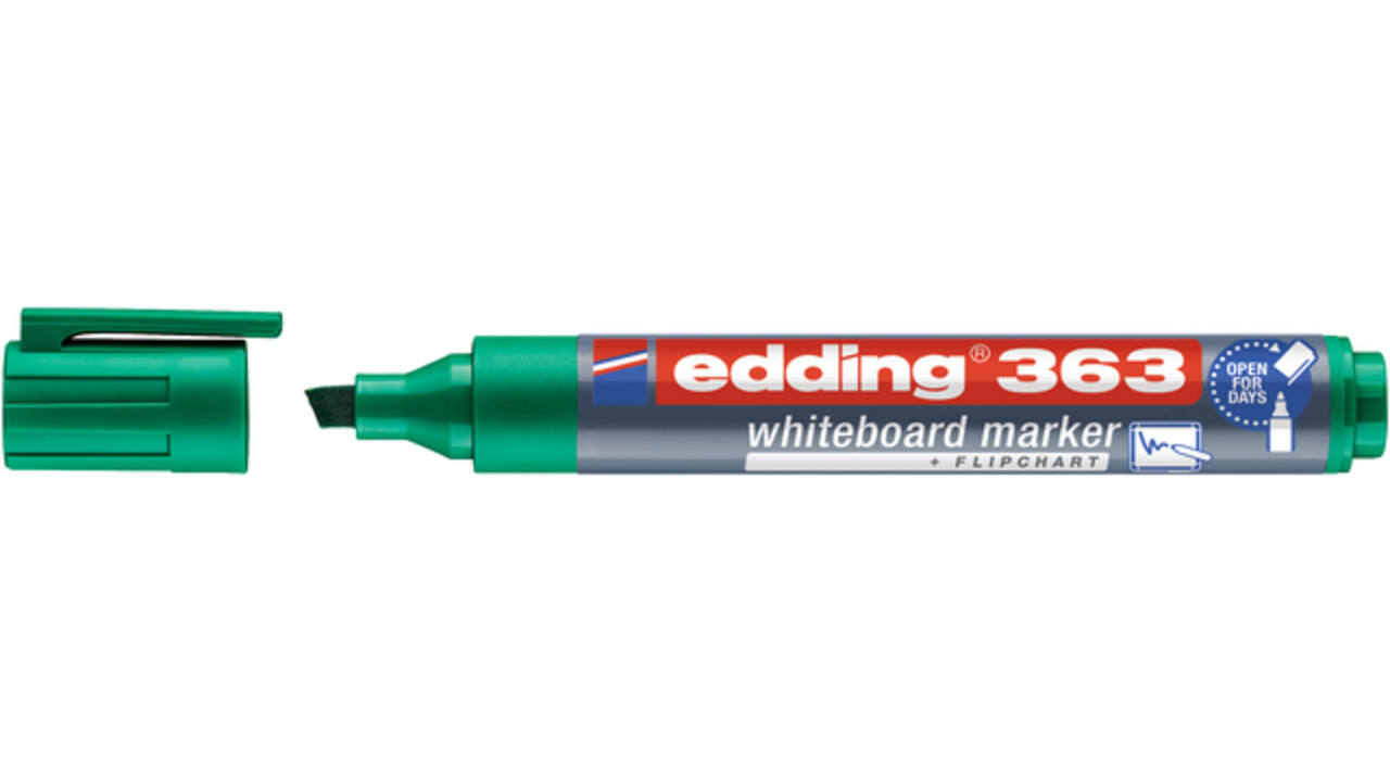 Whiteboardmarker edding 363 schuin 1-5mm groen