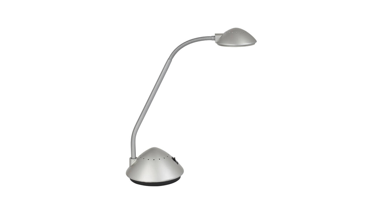 Bureaulamp MAUL Arc LED zilver