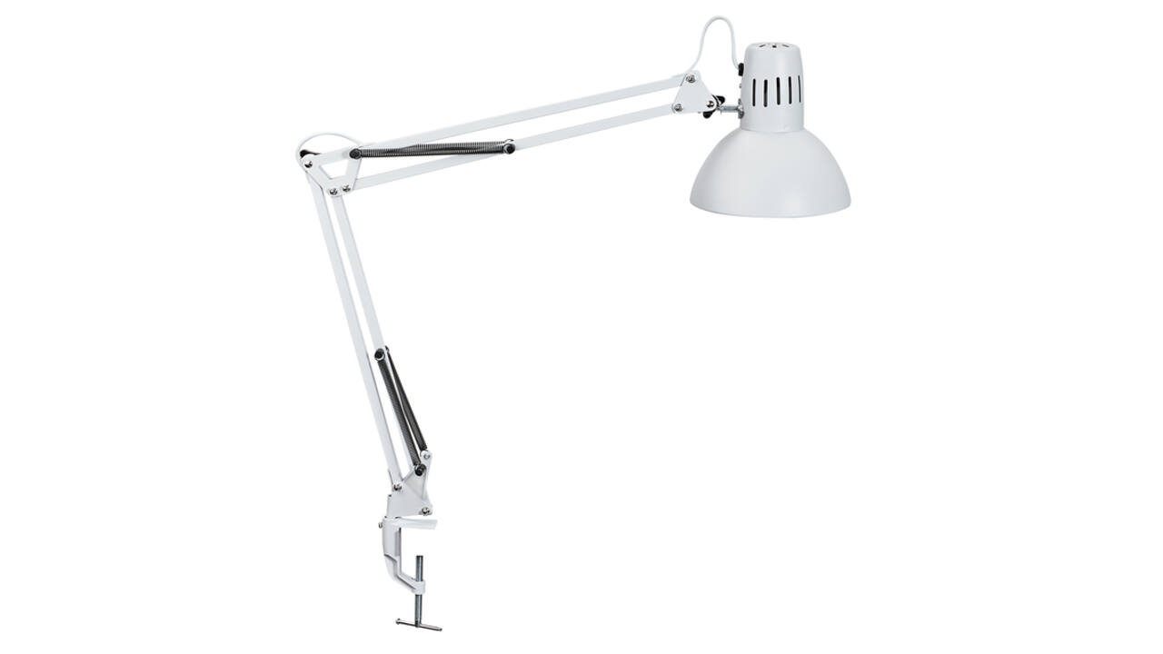 Bureaulamp MAUL Study tafelklem excl.LED lamp E27 wit