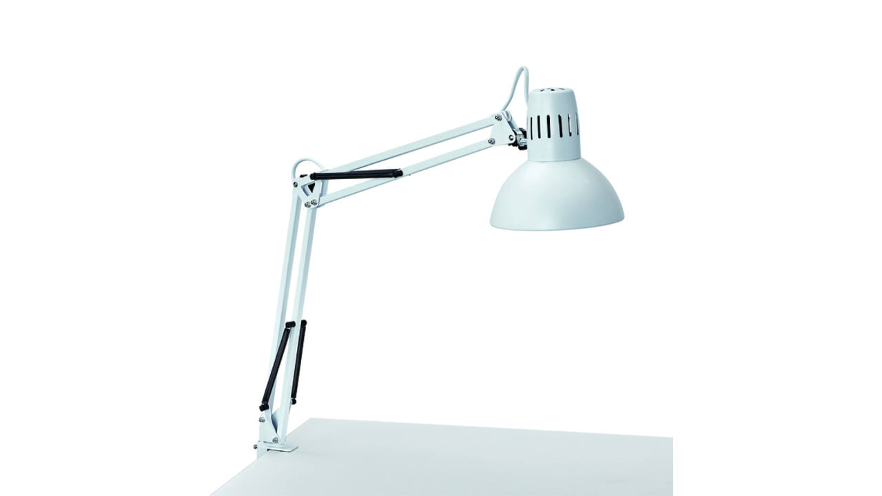 Bureaulamp MAUL Study tafelklem excl.LED lamp E27 wit