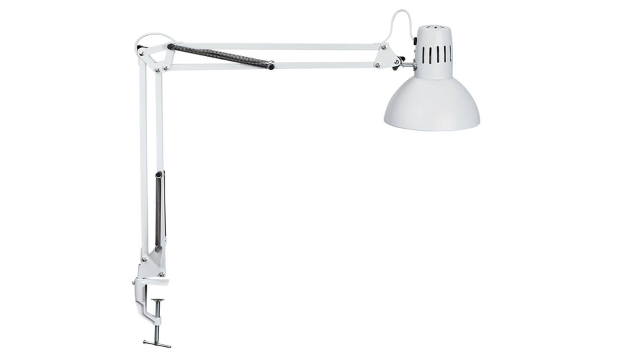 Bureaulamp MAUL Study tafelklem excl.LED lamp E27 wit