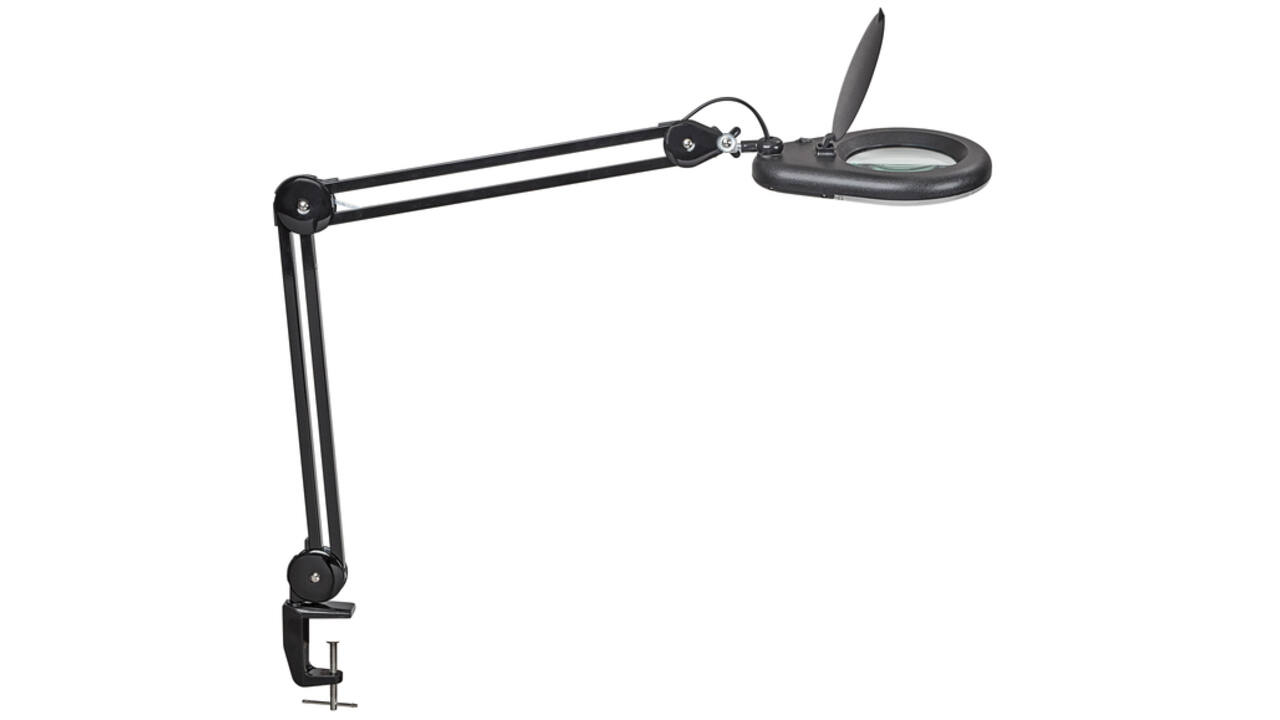 Loeplamp MAUL Viso LED tafelklem zwart