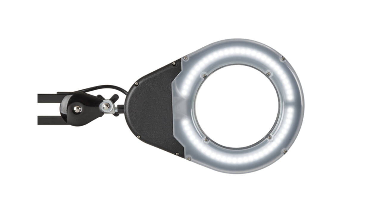 Loeplamp MAUL Viso LED tafelklem zwart