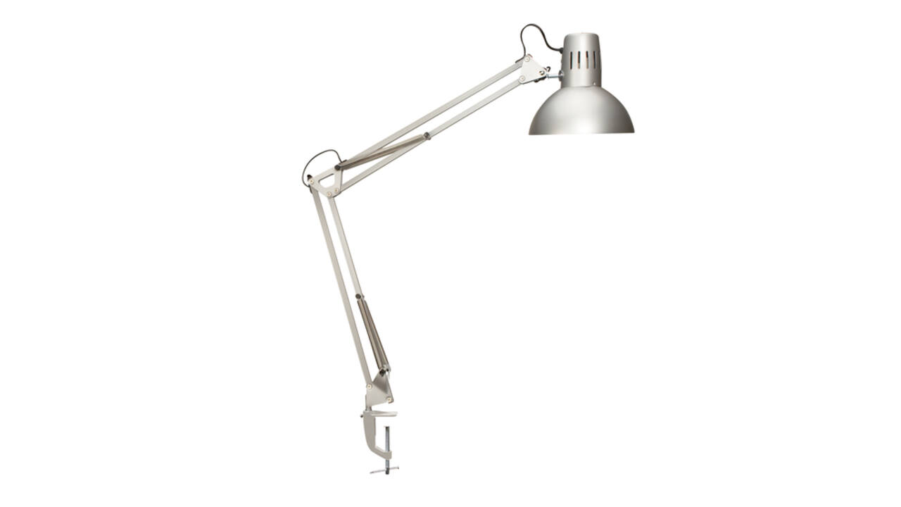 Bureaulamp MAUL Study tafelklem excl.LED lamp E27 zilver