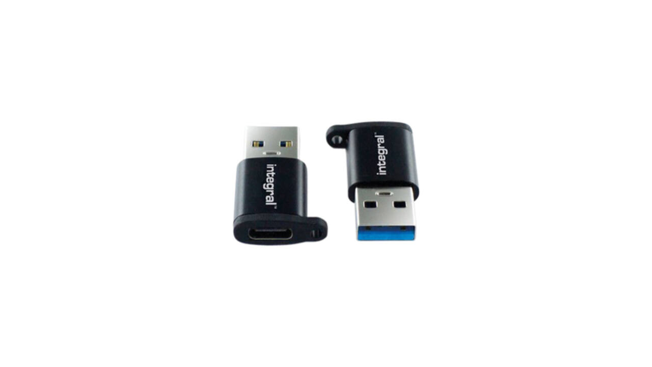 Adapter Integral USB-C naar USB-A 2-pack
