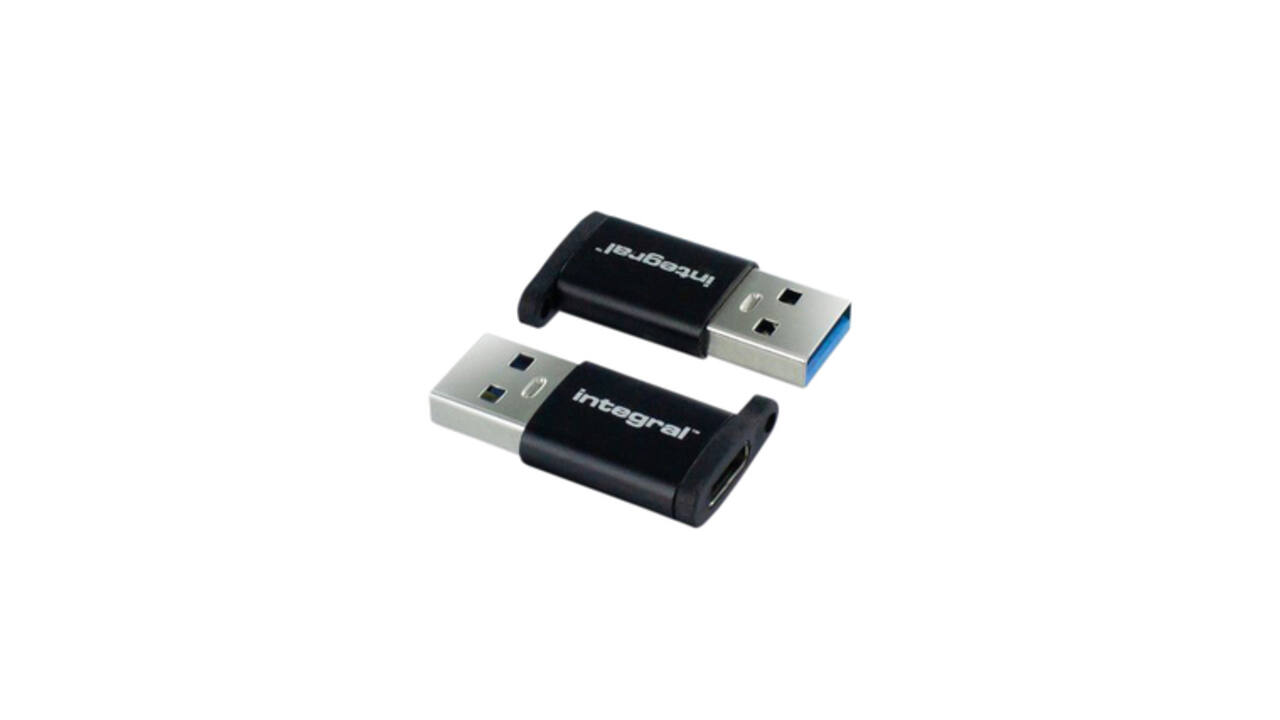 Adapter Integral USB-C naar USB-A 2-pack