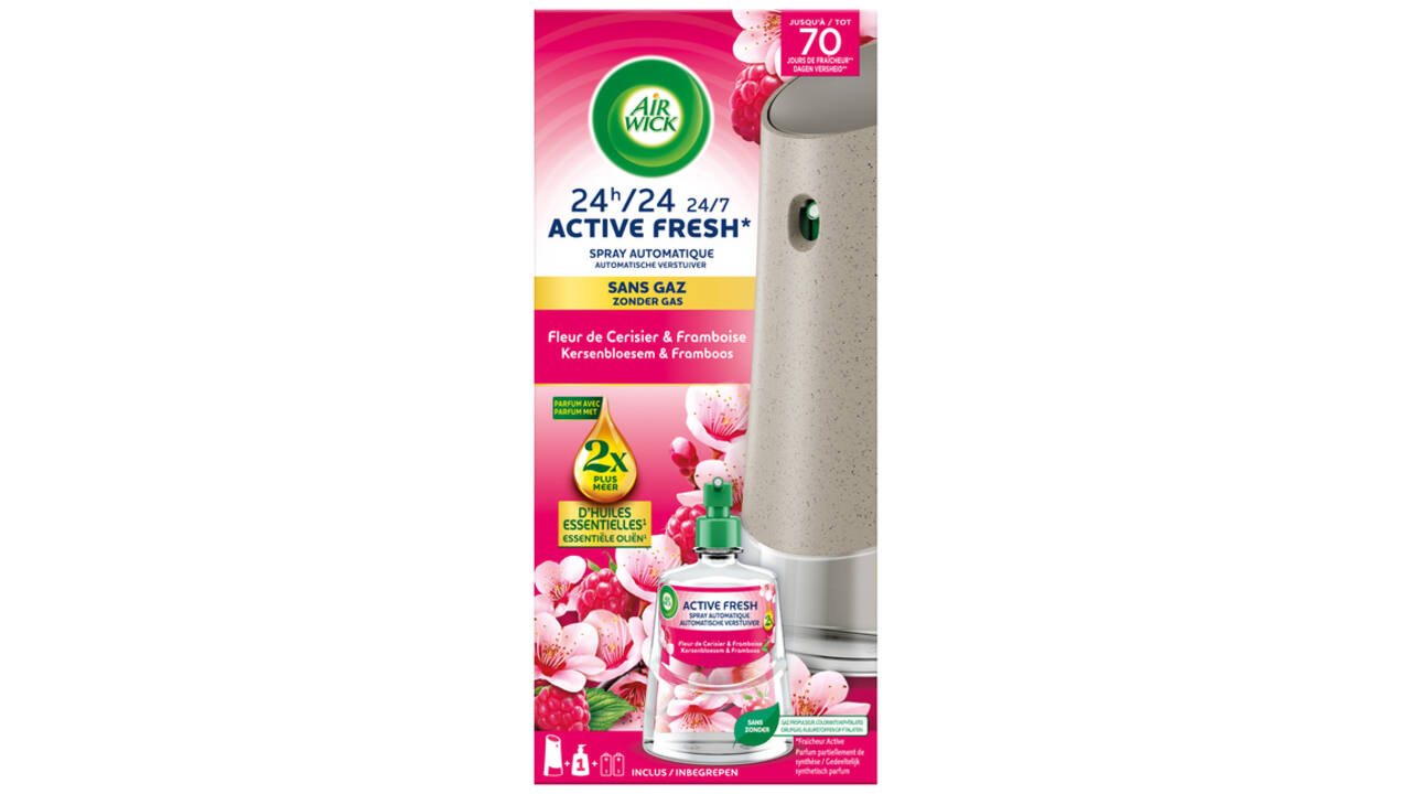 Luchtverfrisser AirWick AF Kersenbloesem framboos Starter Kit 228ml