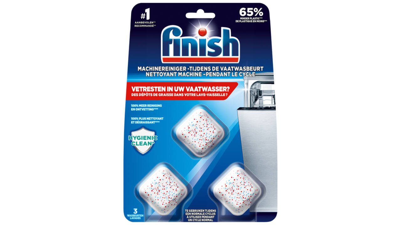 Vaatwasmachine-reiniger tabs Finish 3 stuks