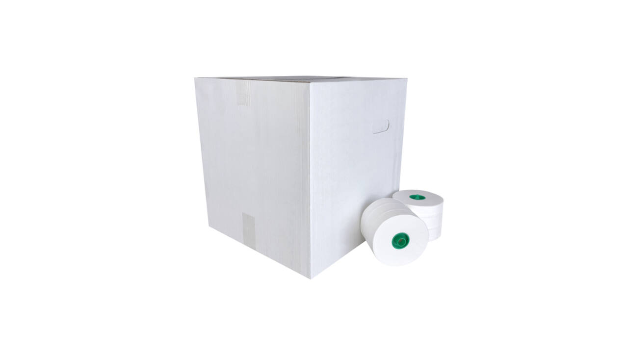 Toiletpapier Cleaninq systeemrol 2-laags 100m wit