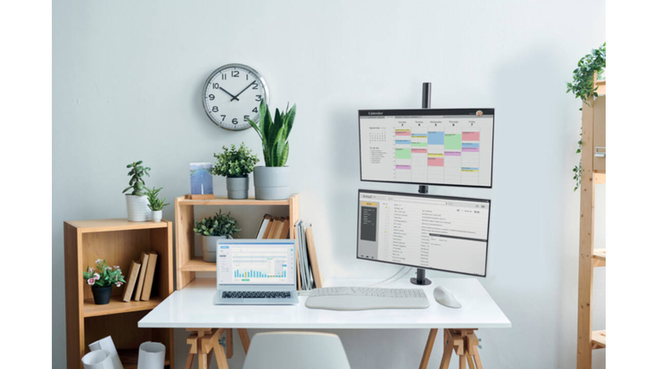 Monitorarm Kensington dubbele verticale bevestiging