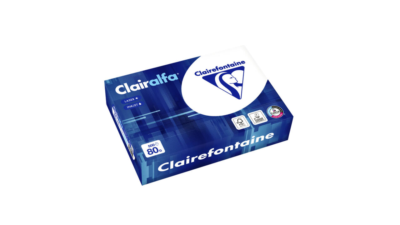 Kopieerpapier Clairefontaine Clairalfa A5 80gr wit 500 vel