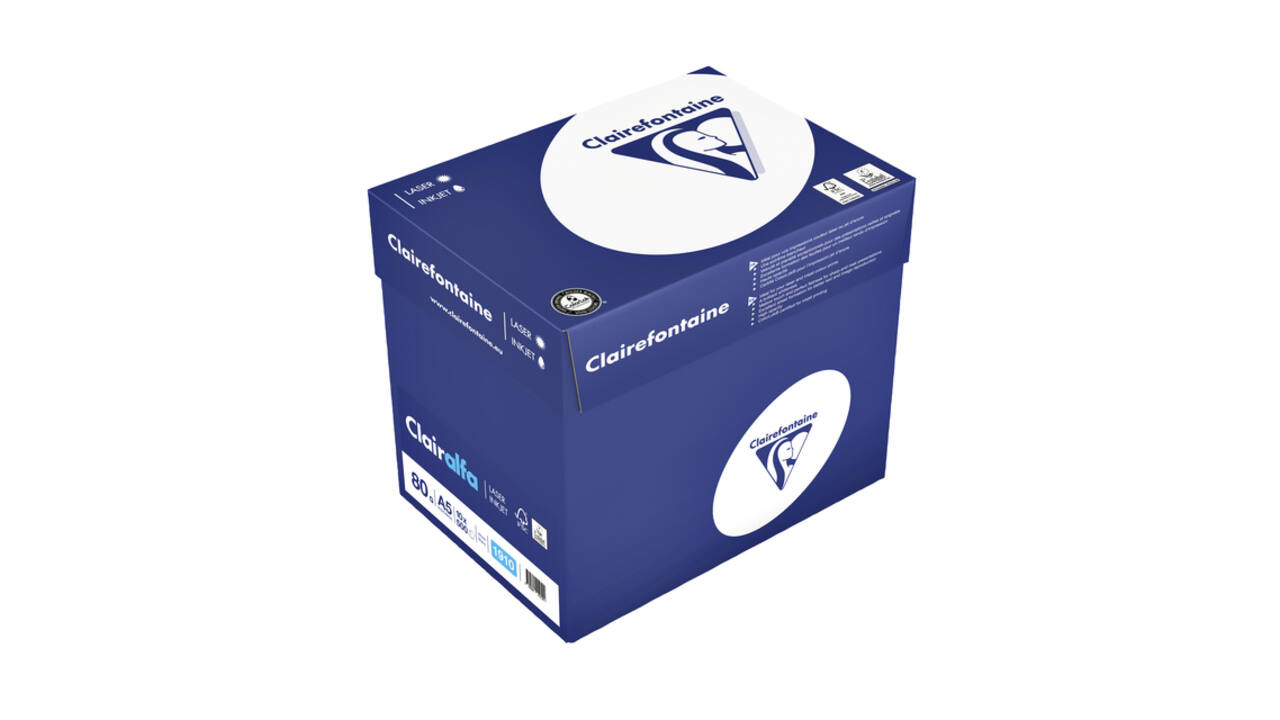 Kopieerpapier Clairefontaine Clairalfa A5 80gr wit 500 vel
