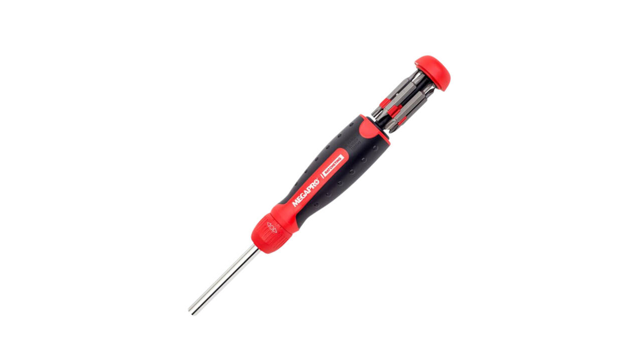 Schroevendraaier Megapro Ratcheting met 13 bits zwart