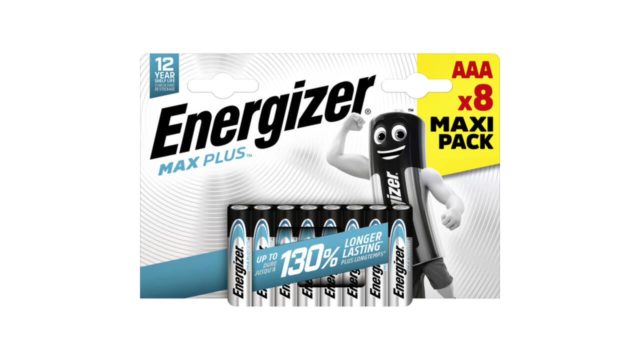 Batterij Energizer Max Plus 8x AAA alkaline