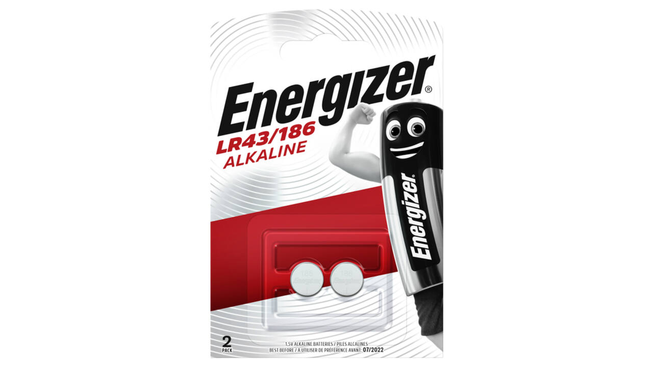 Batterij Energizer knoopcel 2x LR43 alkaline