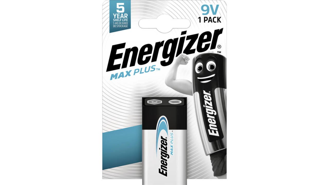 Batterij Energizer Max Plus 1x 9v alkaline
