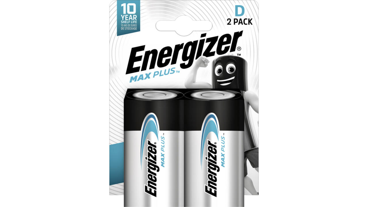 Batterij Energizer Max Plus 2x D alkaline