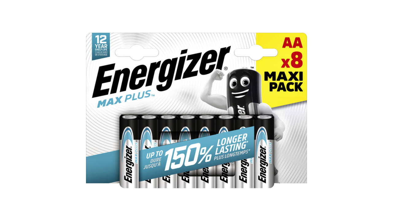 Batterij Energizer Max Plus 8x AA alkaline