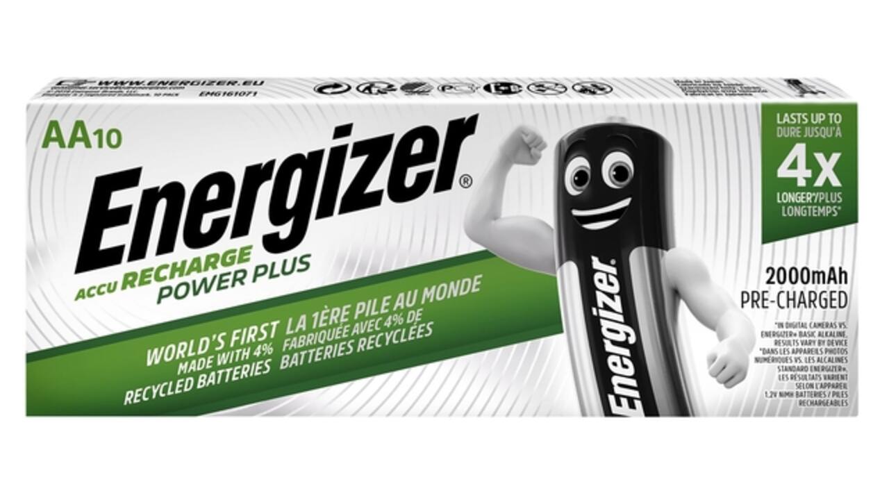 Batterij oplaadbaar Energizer 10x AA 2000mAh