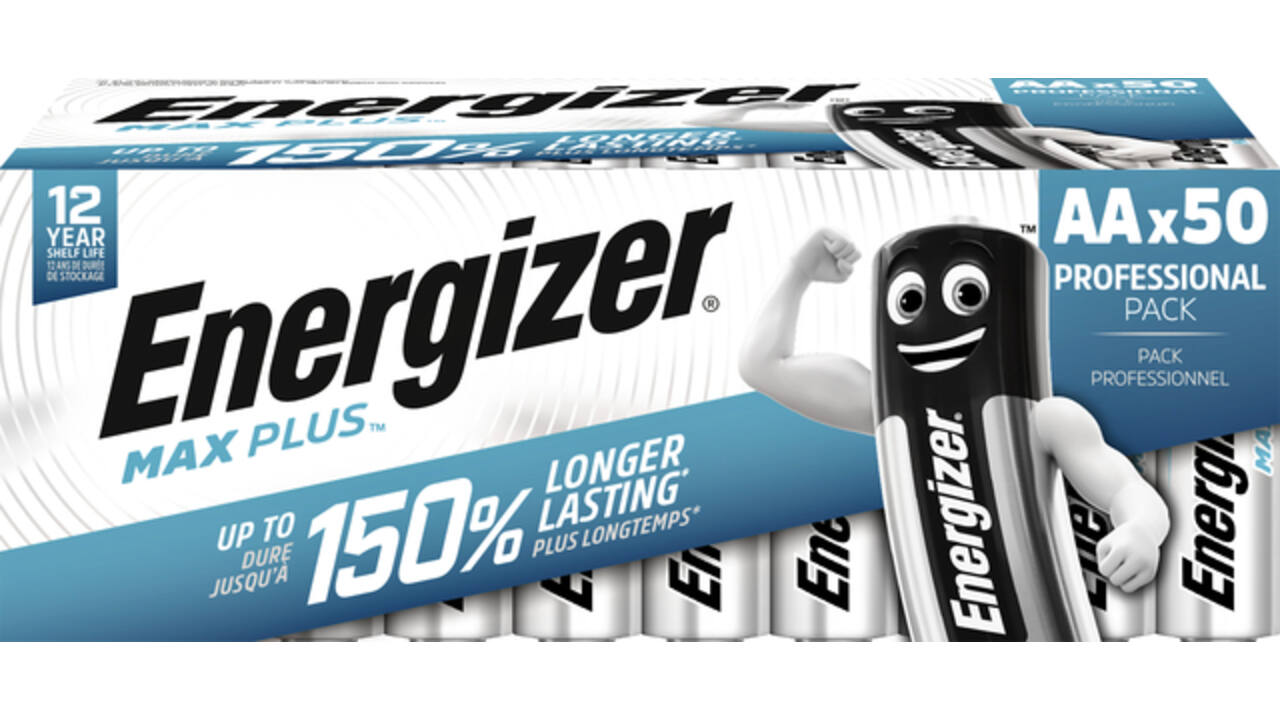 Batterij Energizer Max Plus 50x AA alkaline