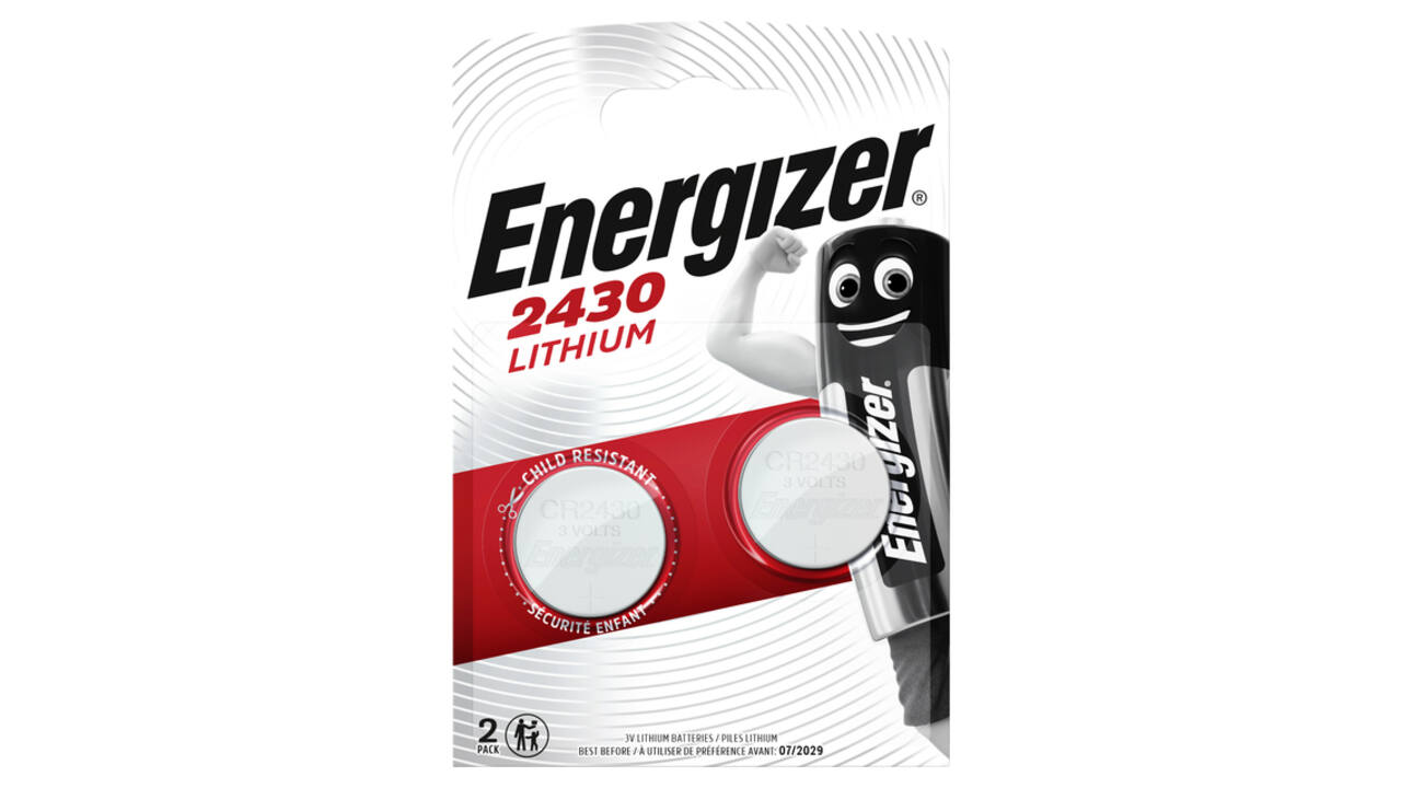 Batterij Energizer knoopcel 2x CR2430 lithium