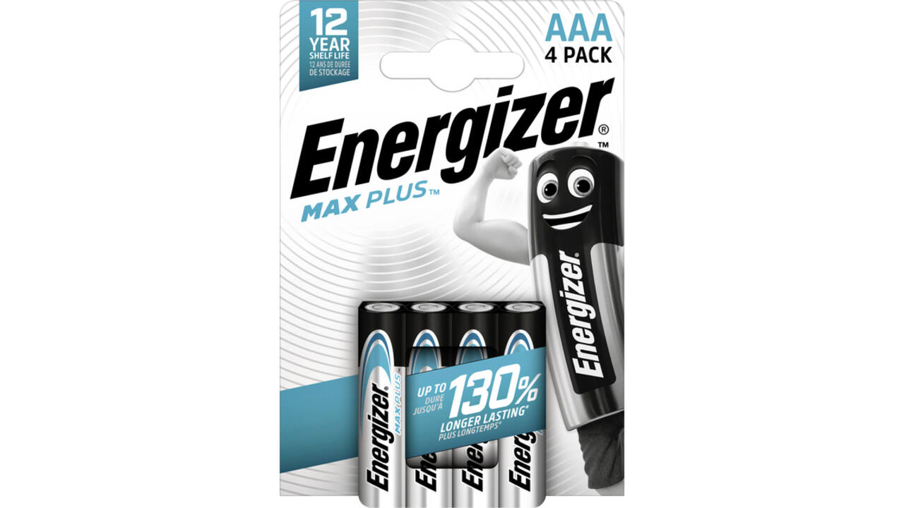 Batterij Energizer Max Plus 4x AAA alkaline