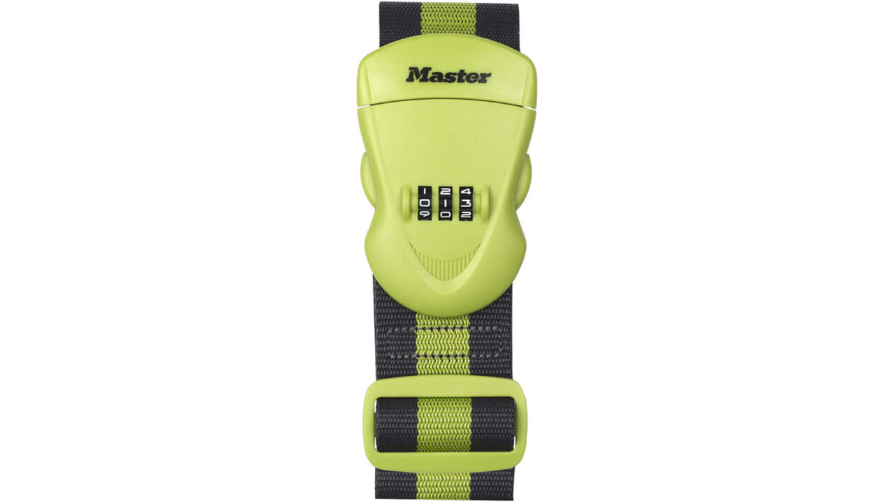 Kofferriem Master Lock cijferslot groen/zwart