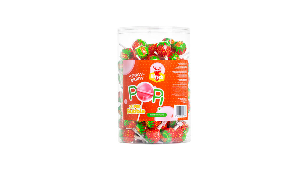 Lolly Hirsch super bubble strawberry 100x17 gram
