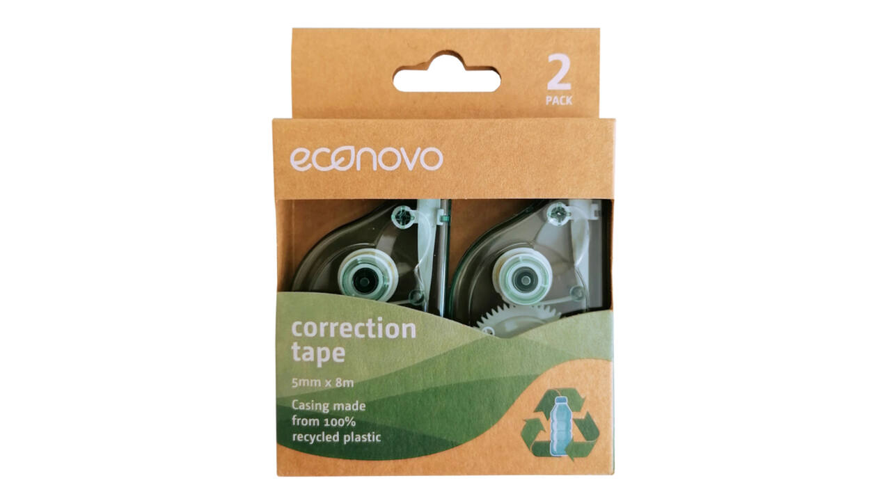 Correctietape Econovo 5mmx8m blister à 2 stuks