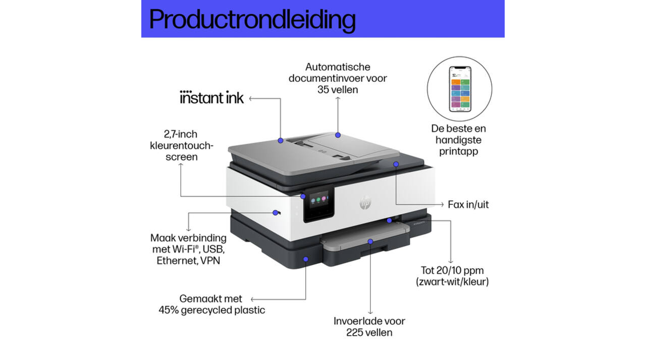 Multifunctional inktjet printer HP Officejet 8132E