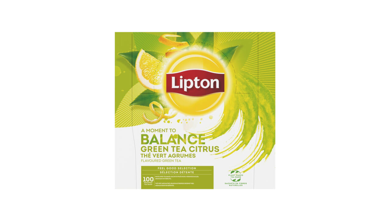 Thee Lipton Balance green tea citrus 100x1.5gr