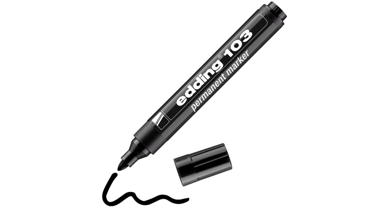 Viltstift edding 103 rond medium zwart