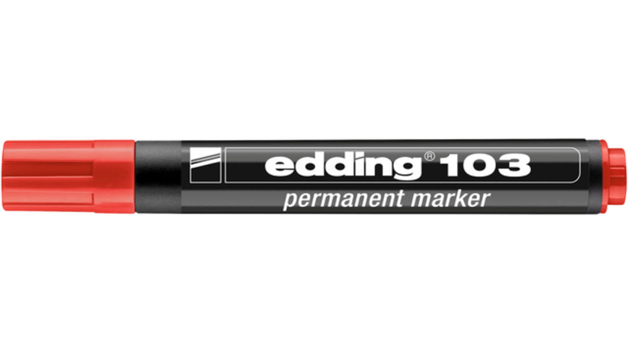 Viltstift edding 103 rond medium rood