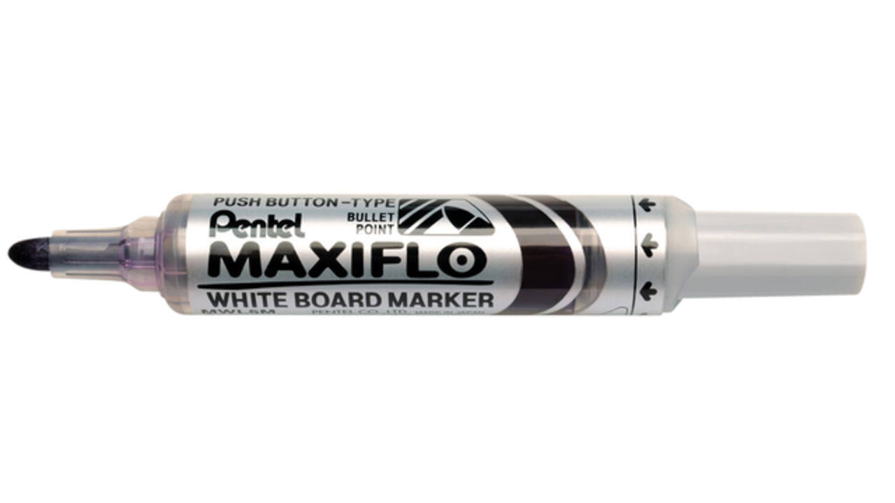 Whiteboardmarker Pentel MWL5M Maxiflo rond 3mm violet